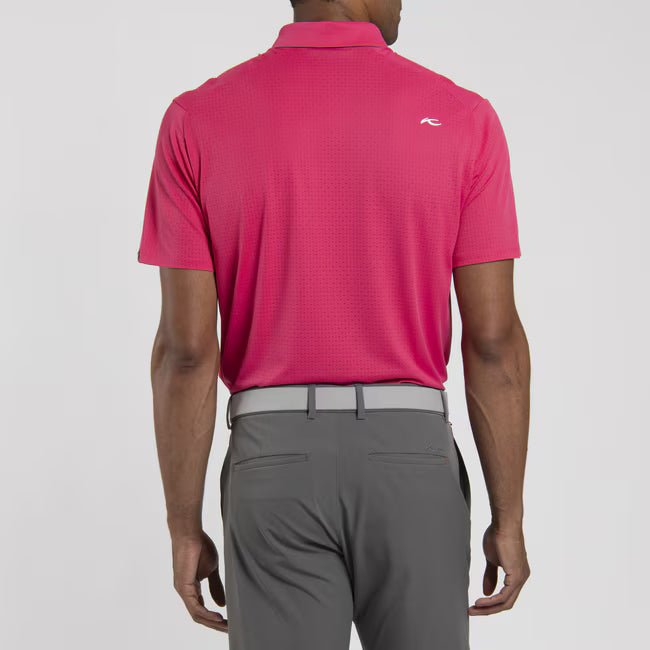 Men's Savin Structure Polo - Rhubarb