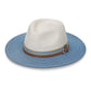 Kristy UPF Fedora - Ivory/Ice Blue