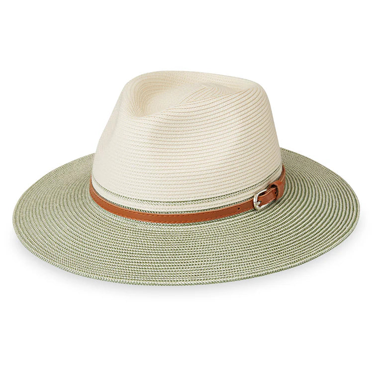 Kristy UPF Fedora - Ivory/Sage