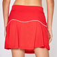 Performance Team Skort in Red with White Trim