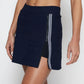 Side Zip Skort in Navy with White & Navy Trim