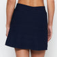 Side Zip Skort in Navy with White & Navy Trim