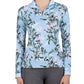 LONG SLEEVE CANAL BLUE FLORAL