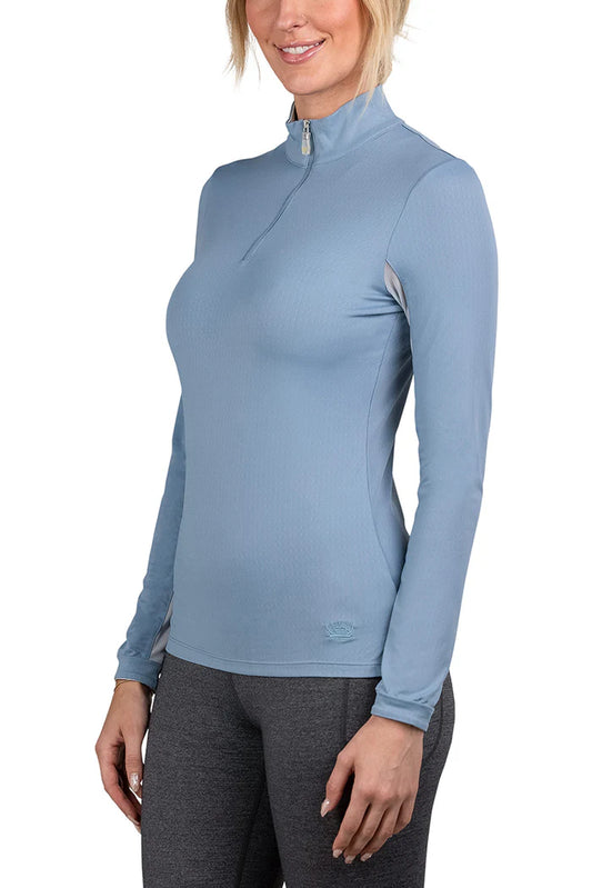 1/4 Zip Long Sleeve - Mountain Spring Solid