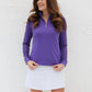 Lavender - Women's Sheer Long Sleeve Golf Shirt (Ladder Design)
