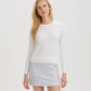 Mini Cable Crewneck Sweater - White
