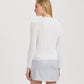 Mini Cable Crewneck Sweater - White