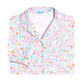 Mahjong Women’s Button Front Long Pajama Set