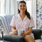 Mahjong Women’s Button Front Short Pajama Set