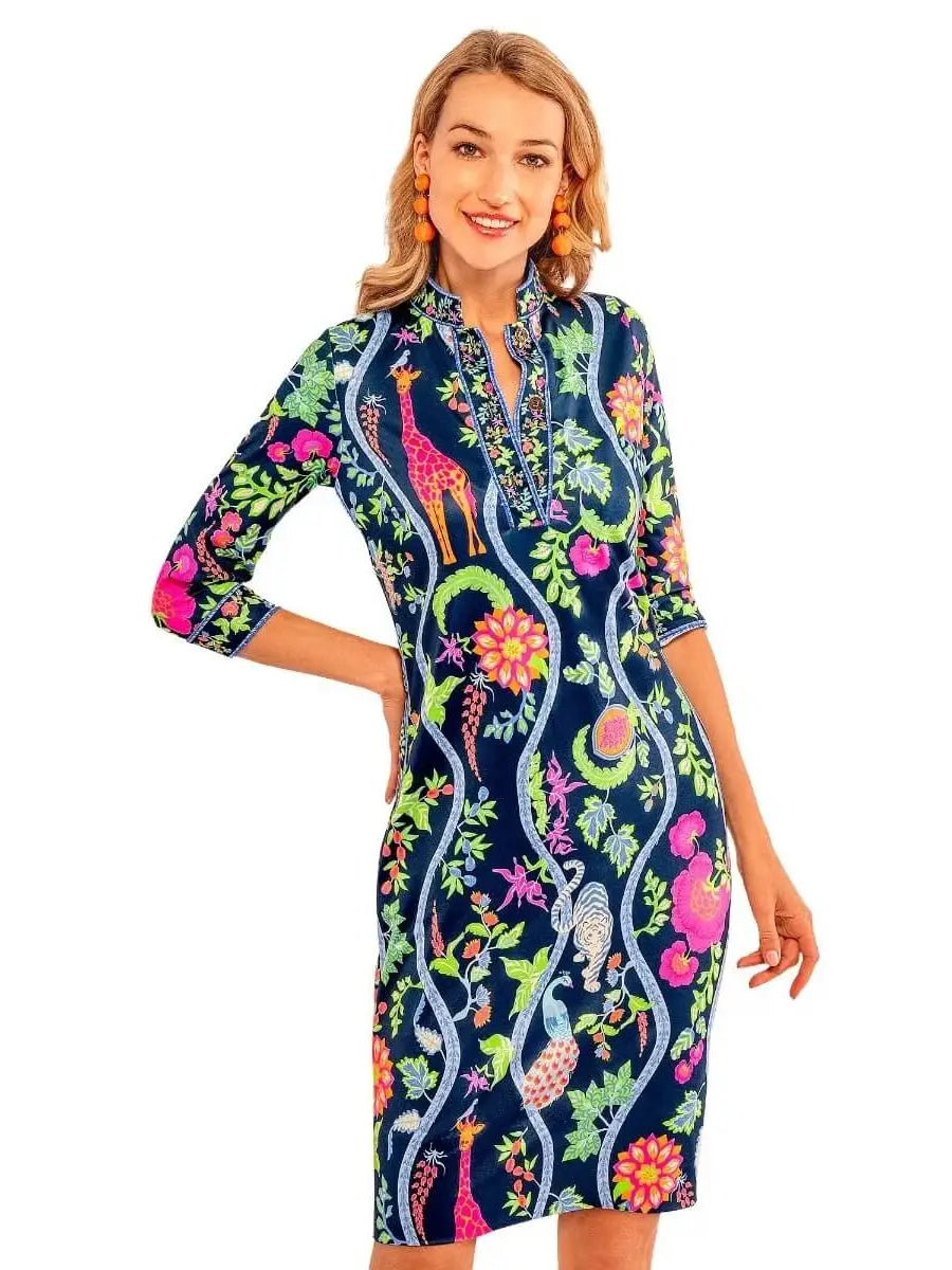 Mandarin Dress - Jungle Symphony