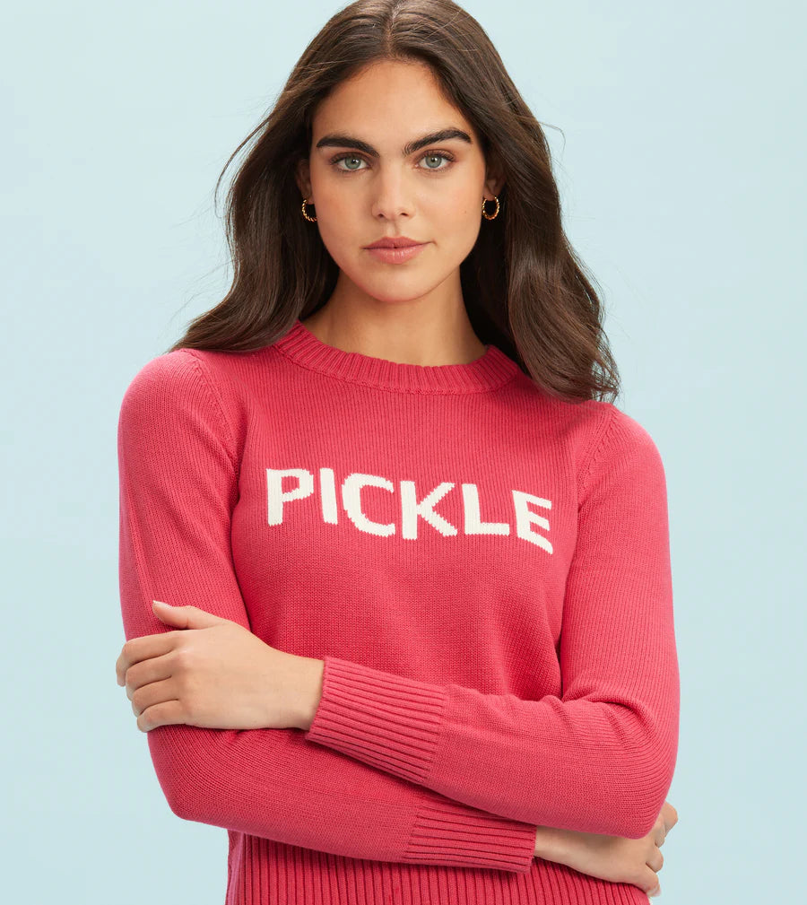 Pickle Sweater - Raspberry