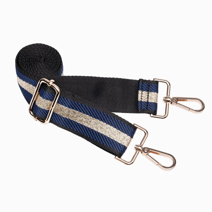 Navy Blue Matte HydroBag® with Navy/Gold Strap
