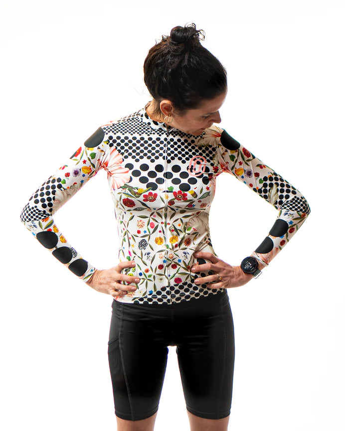 Omloop White Lightweight Long-Sleeve Women's Jersey