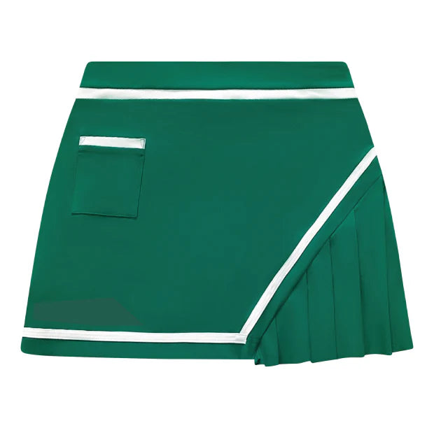 Olivia Skort in Kelly Green– Luxury Women’s Activewear for Golf, Tennis & Pickleball