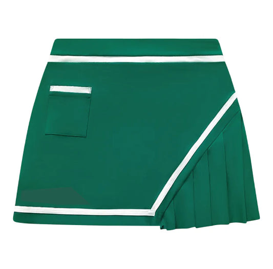 Olivia Skort in Kelly Green– Luxury Women’s Activewear for Golf, Tennis & Pickleball
