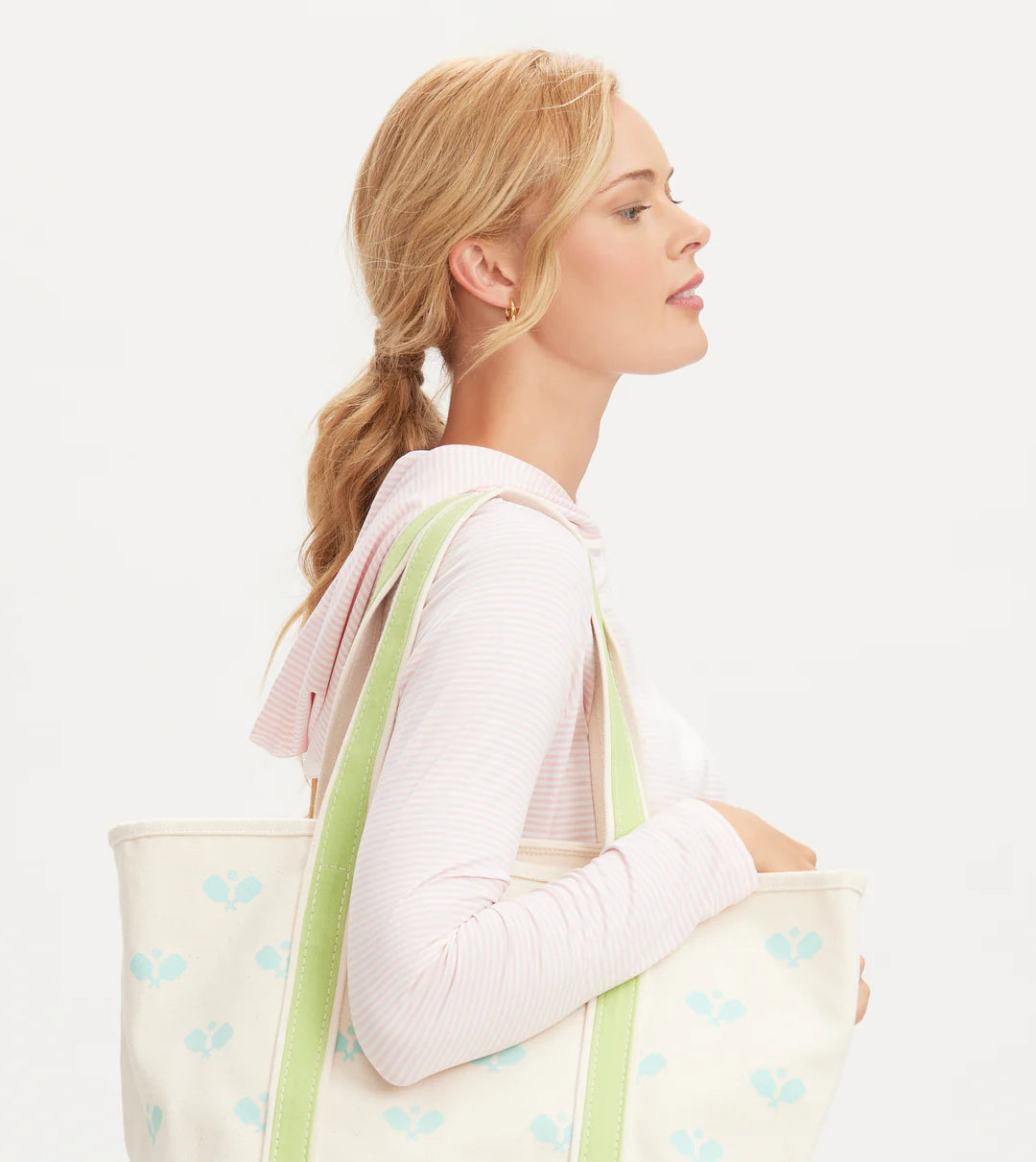 Pickleball Canvas Tote - Ivory