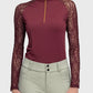 Lace Long Sleeve Sun Shirt - Tawny Port