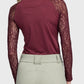 Lace Long Sleeve Sun Shirt - Tawny Port