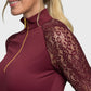 Lace Long Sleeve Sun Shirt - Tawny Port