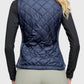 Full Zip Quilted Vest - Navy