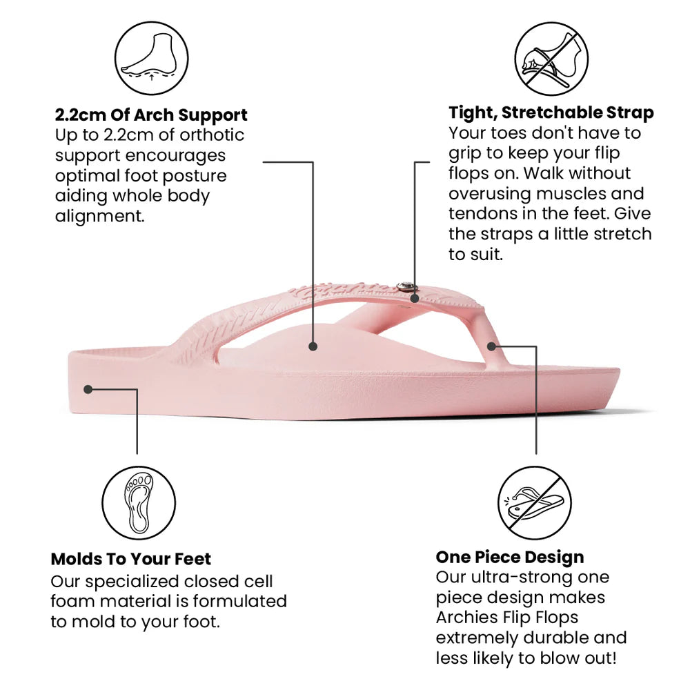 Crystal Arch Support Flip Flops
