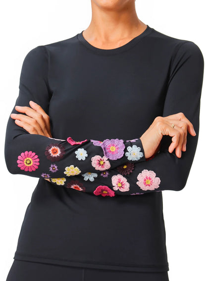 Bouquet Long Sleeve Top - Pink Floral