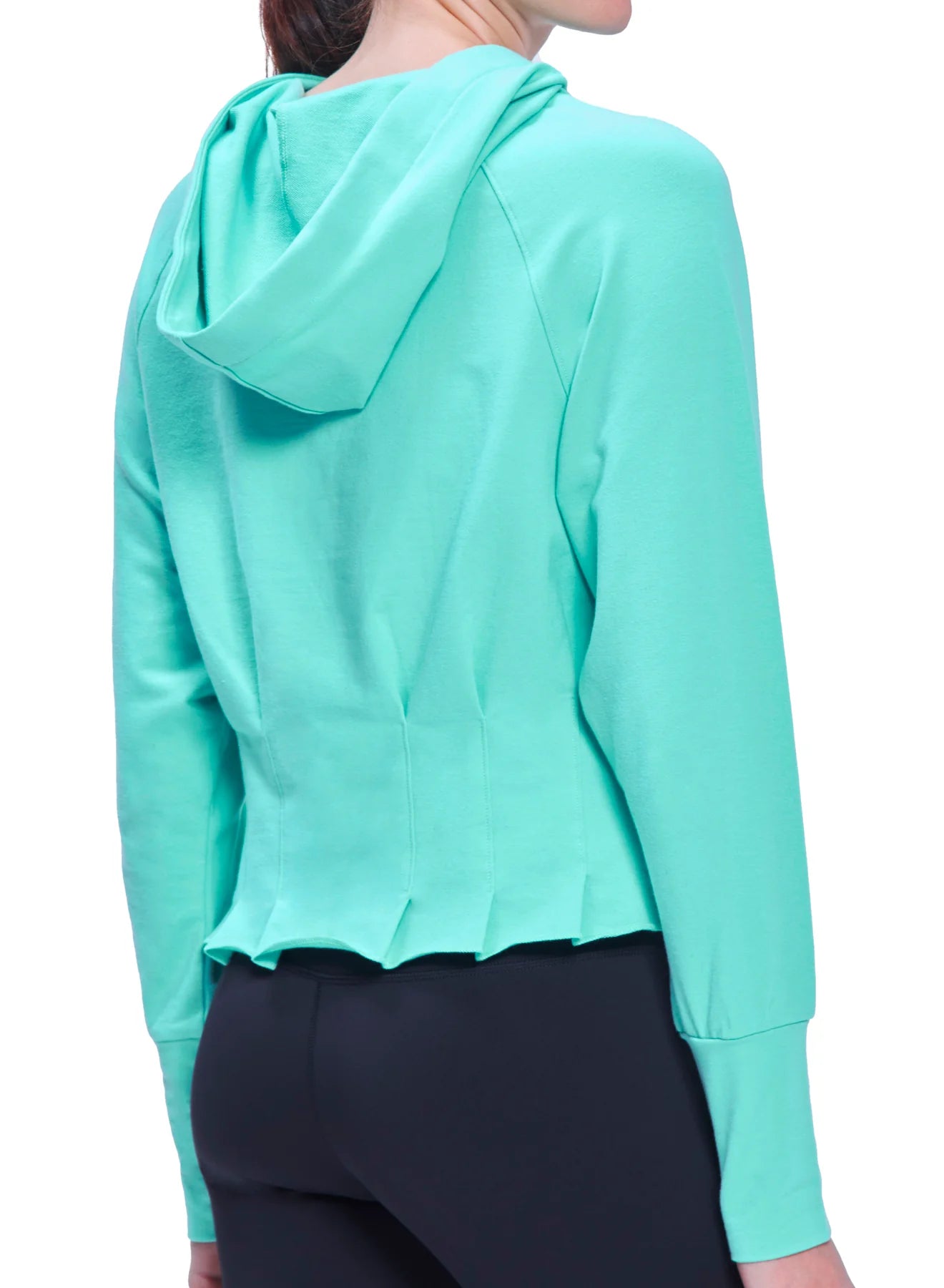 Pleated Hoodie by Urban Savage - Mint