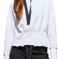 Pleated Hoodie by Urban Savage - White