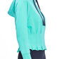 Pleated Hoodie by Urban Savage - Mint