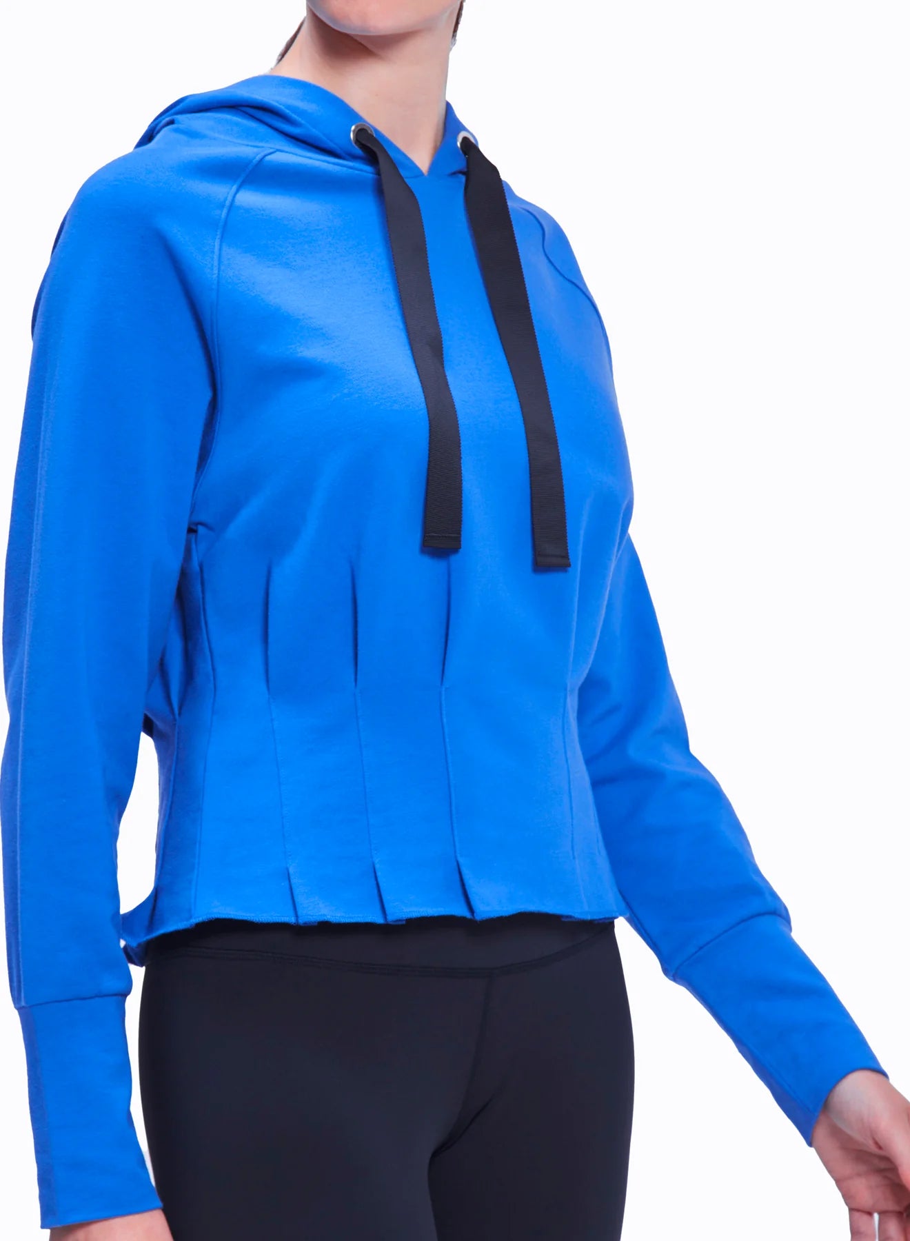 Pleated Hoodie by Urban Savage - Royal