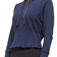 Pleated Hoodie by Urban Savage - Navy
