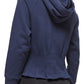 Pleated Hoodie by Urban Savage - Navy