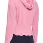 Pleated Hoodie by Urban Savage - Pink