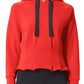 Pleated Hoodie by Urban Savage - Red
