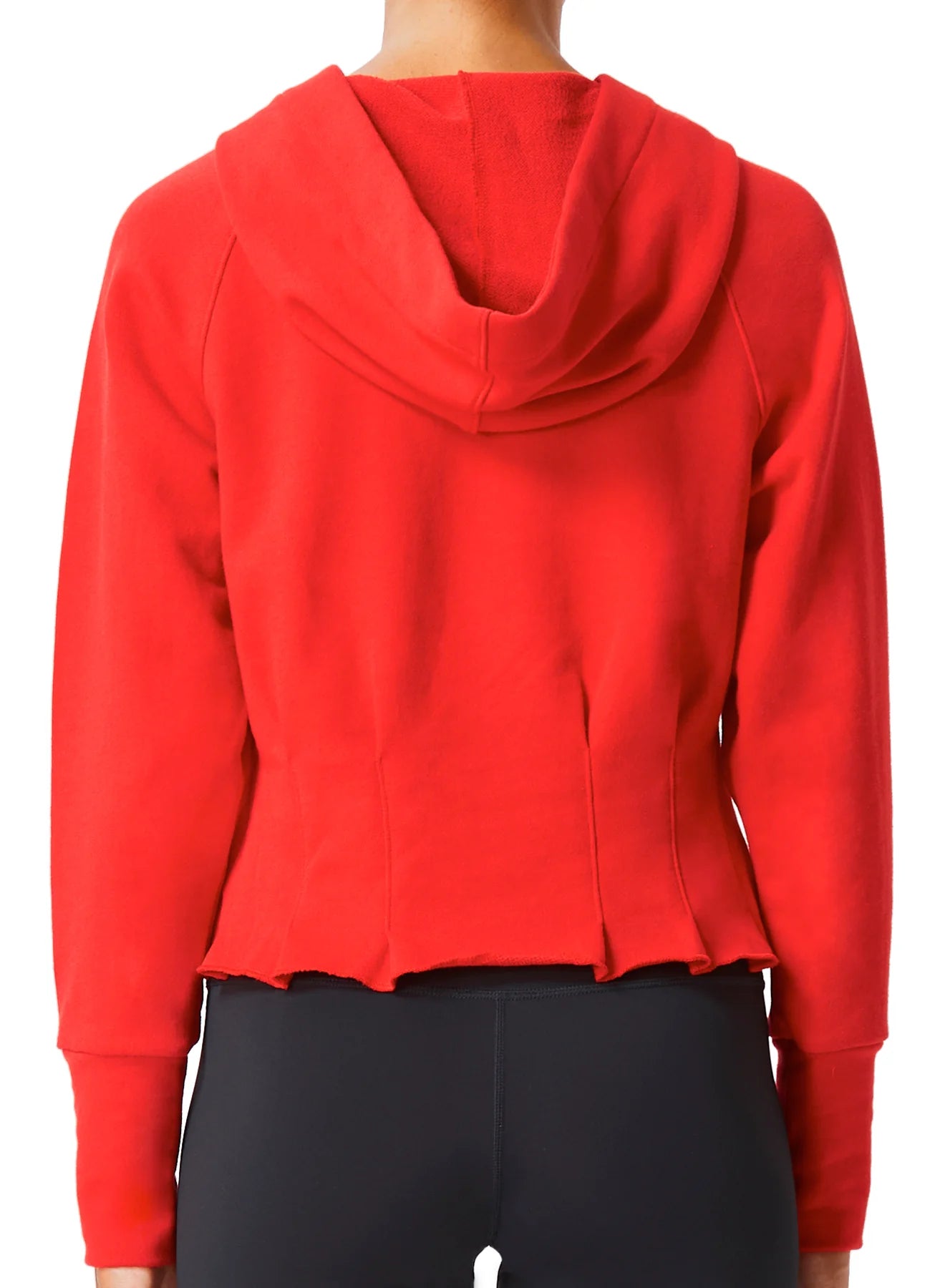 Pleated Hoodie by Urban Savage - Red