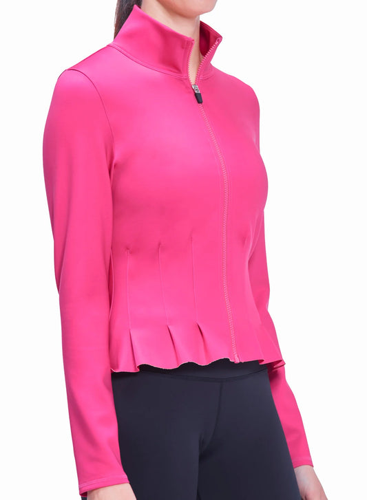 Pleated Jacket by Urban Savage - Berry