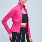 Pleated Jacket by Urban Savage - Berry