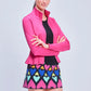Pleated Jacket by Urban Savage - Berry