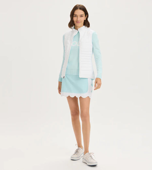 Quilted Vest - White