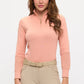 Perforated 1/4 Zip Knit Baselayer - French Rose