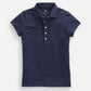 Solid Short Sleeve Stretch Polo - Navy