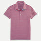 Stripe Performance Polo - Cerulean Raspberry