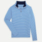 Striped 1/4 Zip - Cobalt White