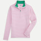 Striped 1/4 Zip - Pink Greenbriar