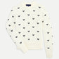 Allover Racquets Sweater - Ivory