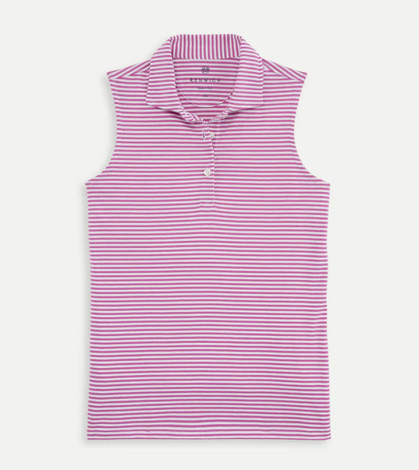 Sleeveless Polo - Orchid White