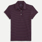 Short Sleeve Cotton Polo - Navy Breton Red