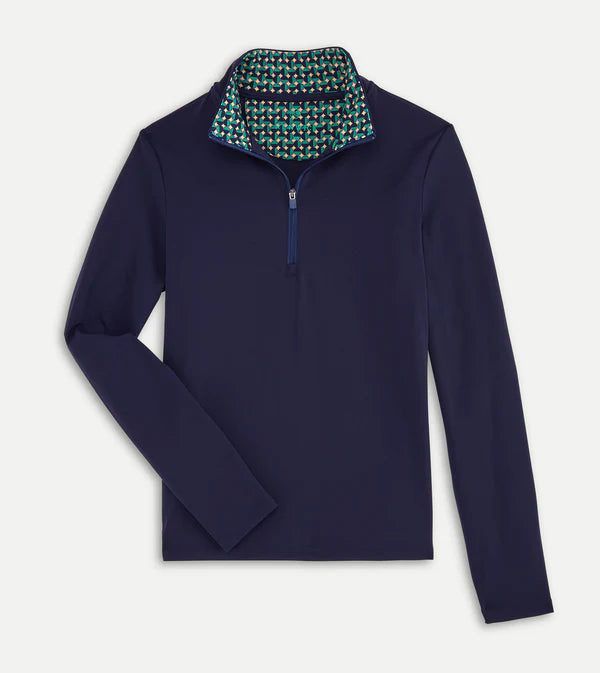 Solid 1/4 Zip - Navy