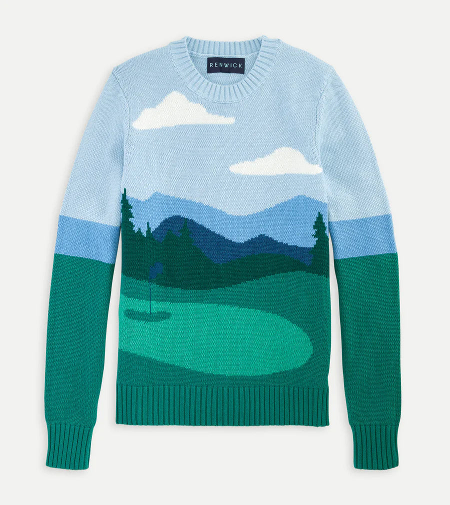 Golf Scene Sweater