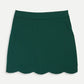 Scallop Hem Skort - Hunter